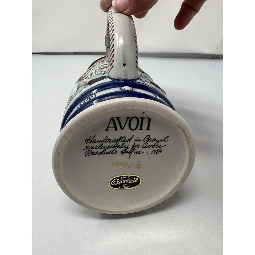 Avon Great American Baseball Beer Stein Collection Handcrafted in Brazil, 1984